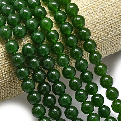 Natural Malaysia Jade Beads Strands G-L645-C01-8mm-05-1