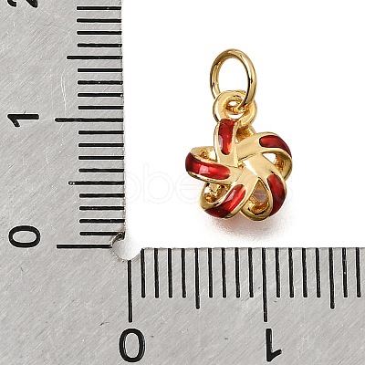 Brass Enamel Pendants KK-G605-10G-1