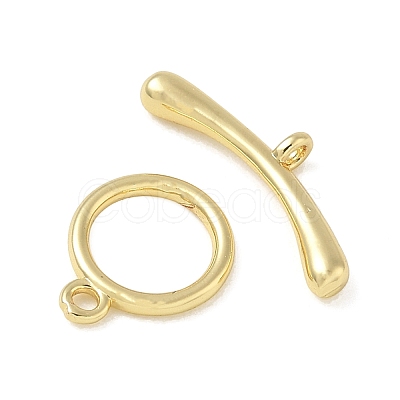 Brass Toggle Clasps KK-CBAFC6C-07E-G-1