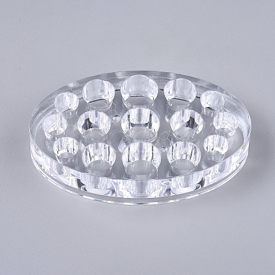Transparent Plastic Tattoo Ink Cup Holder MRMJ-WH0059-84-1