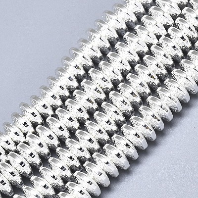 Electroplate Non-magnetic Synthetic Hematite Beads Strands G-S372-001-01S-1
