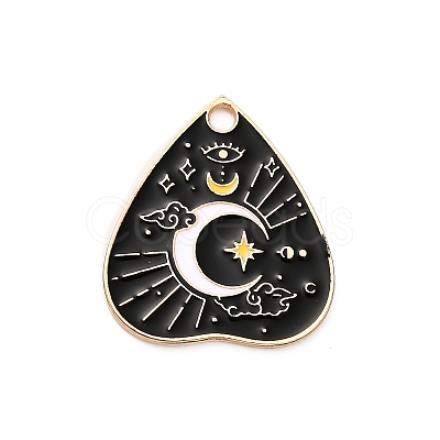 Alloy Enamel Pendants FIND-V001-01G-05-1