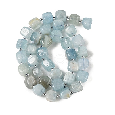 Natural Aquamarine Beads Strands LS-G-A254-A01-02-1