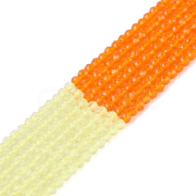 Transparent Glass Beads Strands GLAA-N074-01A-04-1