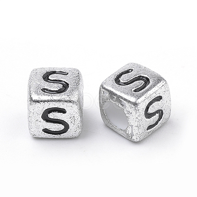 Plated Acrylic Beads X-PB43C9308-S-1