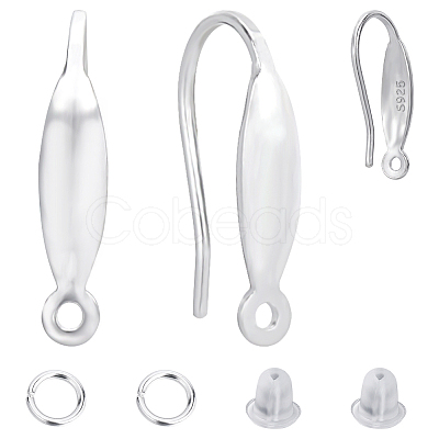 3 Pairs 925 Sterling Silver Earring Hooks DIY-CN0002-86-1