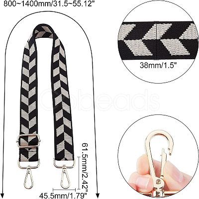 Geometric Pattern Adjustable Shouder Bag Strap FIND-WH0077-95A-1