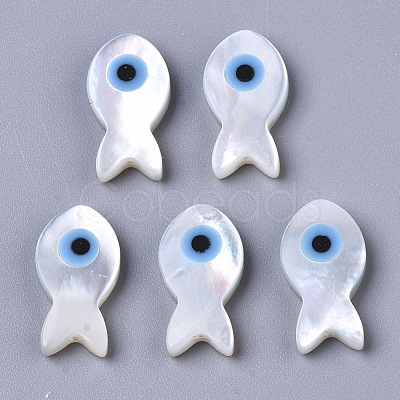 Natural White Shell Mother of Pearl Shell Beads X-SSHEL-N034-48-1