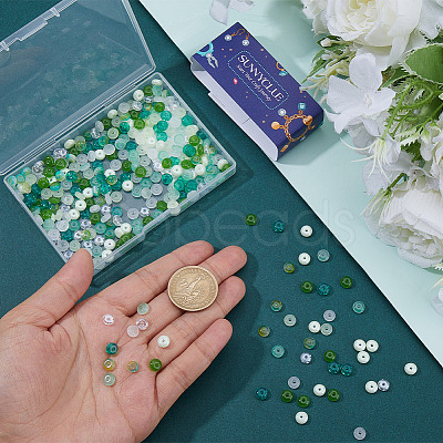 400Pcs 8 Colors Glass Seed Beads GLAA-SC0003-03A-1