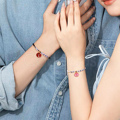 52Pcs 26 Styles Valentine's Day Theme Alloy Enamel Pendants ENAM-TA0002-83-1