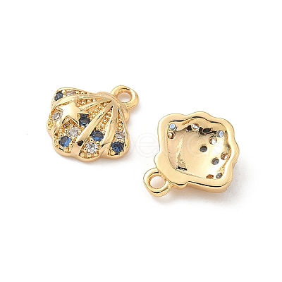 Brass Micro Pave Cubic Zirconia Charms X-KK-C099-01D-G-1