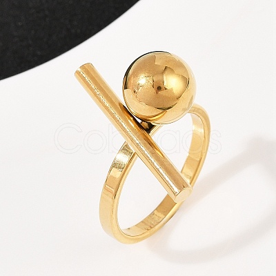 304 Stainless Steel Finger Rings for Women RJEW-Z107-02G-1