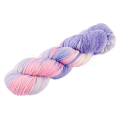 1 Skein Gradient Segment Dyed 80% Wool 20% Acrylic Blended Yarn OCOR-TA0003-02C-1