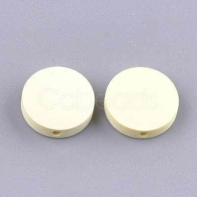 Painted Natural Poplar Wood Beads WOOD-S045-063A-01-1