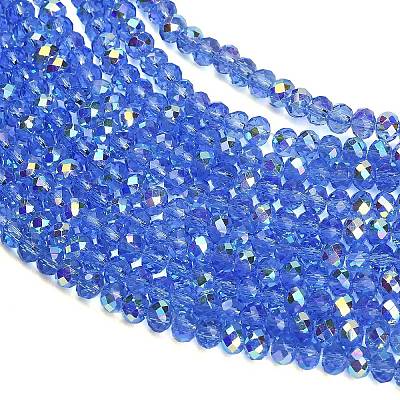 Electroplate Glass Beads Strands GL-CBAA615-03H-1