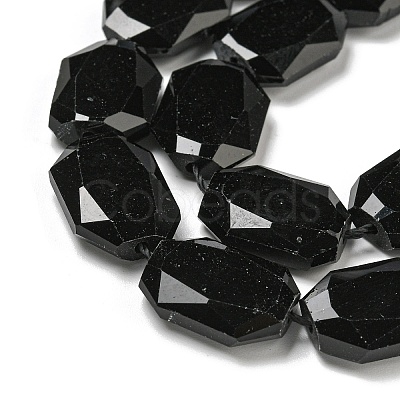 Natural Obsidian Beads Strands G-P544-B03-01-1