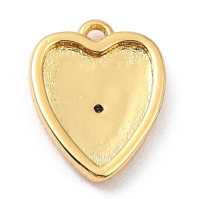 Brass Micro Pave Cubic Zirconia Charms ZIRC-I054-14G-06-1