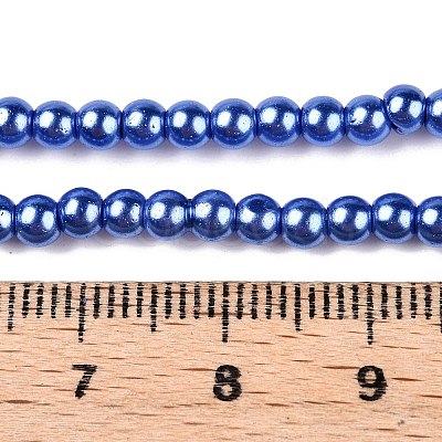 Baking Paint Glass Pearl Bead Strands X-HY-Q003-3mm-28-1