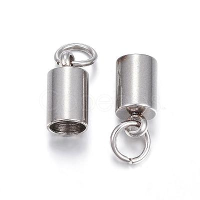 Tarnish Resistant 201 Stainless Steel Cord Ends STAS-E120-01-4.2mm-1