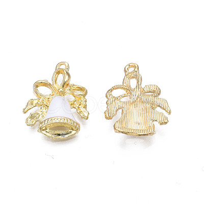 Rack Plating Alloy Enamel Pendants ENAM-N055-128-1