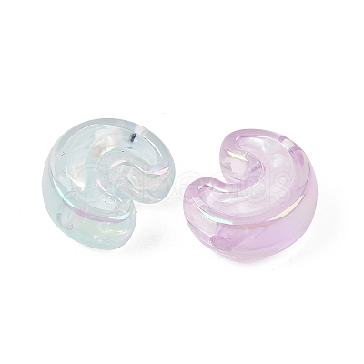 UV Plating Transparent Acrylic Beads AC-CBAAB2E-01-1
