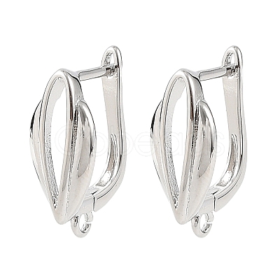 SHEGRACE Brass Hoop Earring Findings XGRQ79455-939P-1
