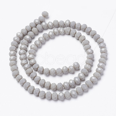 Opaque Solid Color Glass Beads Strands X1-EGLA-A034-P8mm-D10-1