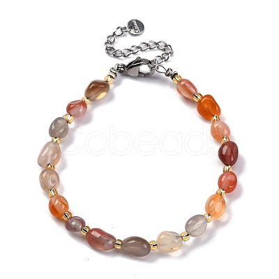 Natural Carnelian Beaded Bracelets for Women G-P563-07P-18-1