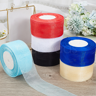 1 Rolls Sheer Organza Ribbon SRIB-CY0001-22C-05-1