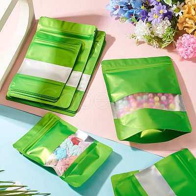 18Pcs 3 Styles PE Resealable Bags with Window OPP-TAD0001-01C-1