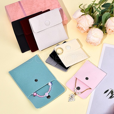 12Pcs 12 Styles Square Velvet Jewelry Bags TP-YW0001-05-1