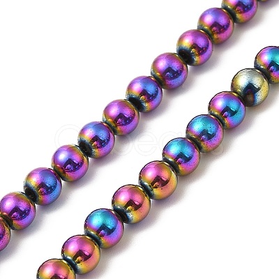 Electroplate Synthetic Non-magnetic Hematite Beads Strands G-E602-04-1