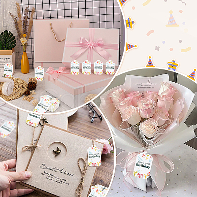150Pcs Happy Birthday Paper Gift Tags CDIS-SP0001-21F-1