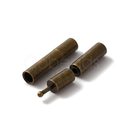 Brass Bayonet Clasps KK-WH0062-36A-AB-1