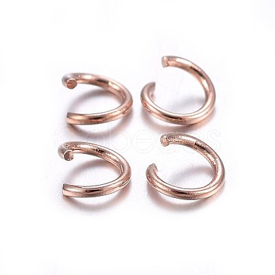 304 Stainless Steel Open Jump Rings STAS-O107-06RG-D-1