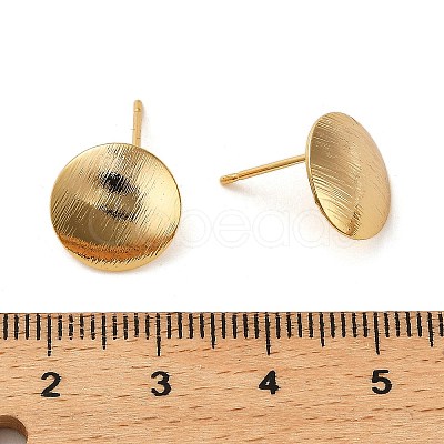 Brass Stud Earring Findings KK-P285-02G-1