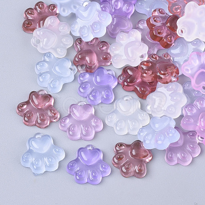 Translucent Resin Charms X-RESI-T040-033-1