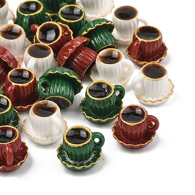 Coffee Cup Resin Miniature Ornaments DOLL-F001-01-1