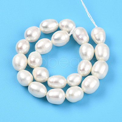 Natural Cultured Freshwater Pearl Beads Strands PEAR-N012-07Y-01-1