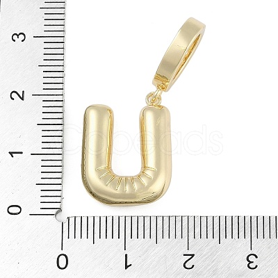 Brass Micro Pave Clear Cubic Zirconia Pendants KK-M289-01U-G-1
