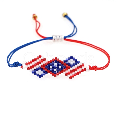 Miyuki Seed Braided Bead Bracelet BJEW-P269-29A-1