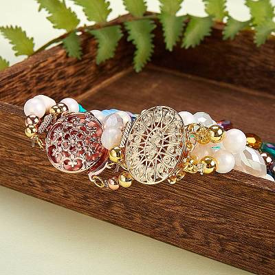 12 Sets 6 Style Brass Box Clasps KK-SZ0001-50-1