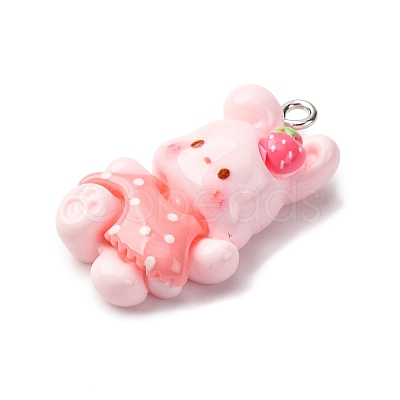 Opaque Resin Pendants RESI-V011-01B-1