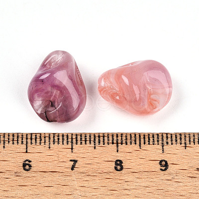 Transparent Acrylic Beads TACR-T028-44D-1