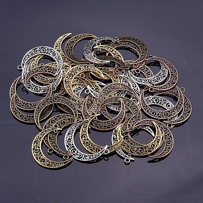 Tibetan Style Alloy Links TIBE-PH0004-73-1