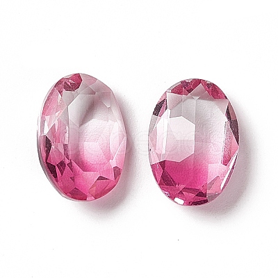 Faceted K9 Glass Rhinestone Cabochons X-GGLA-A005-23-1