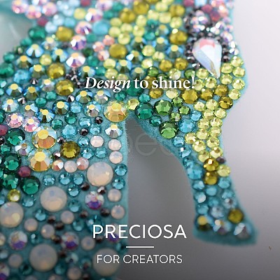 Preciosa® Crystal Hotfix Flatback Stones Y-PRC-HSS12-60000-1