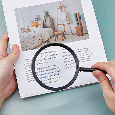 1Pc Aluminum Magnifying Glass AJEW-BC0009-13EB-1