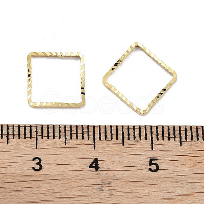 Brass Beads Frames KK-M288-01G-C-1