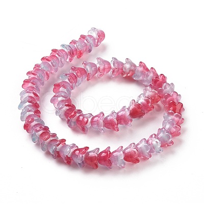 Transparent Glass Beads Strands LAMP-H061-01B-03-1